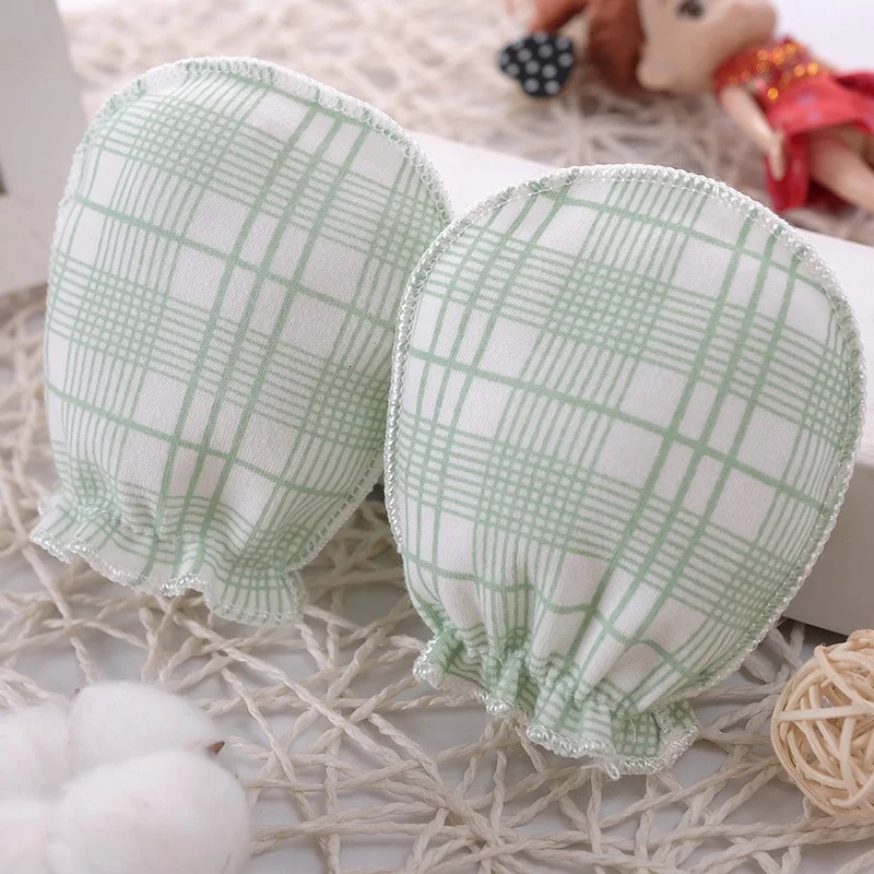 Kid Baby Anti Scratch Gloves Newborn Protection Face Scratching Cotton Mittens Boys Girls Hand Gloves Cotton Handschoen 0-6M Lot