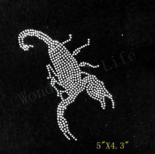 Бесплатная доставка 2 шт./лот модный Скорпион переводной дизайн со стразами для