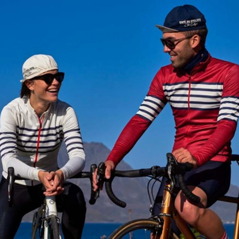 Ropa ciclismo hombre Весенняя повседневная спортивная гоночная рубашка Аэродинамика MTB велосипедная куртка осень полосатая белая с длинными рукавами cycl