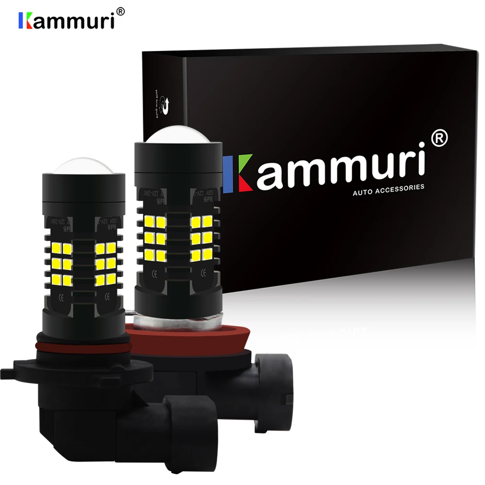 

KAMMURI H8 H11 led fog light HB4 Led Bulbs HB3 9006 9005 Fog lamp 12V Driving Running DRL Car Lamp Auto Light White Amber Red
