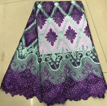 

nigerian lace fabrics african french lace fabric with stone guipure lace fabric 5yards african lace fabric for dress ZQ-A147