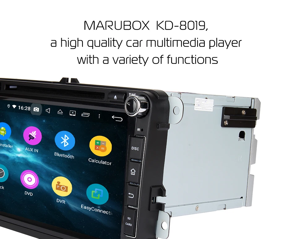 Marubox KD8019 64GB dvd-плеер автомобиля для Volkswagen Magotan, Универсальный Автомобильный мультимедийный плеер с DSP, gps навигацией, Android 9