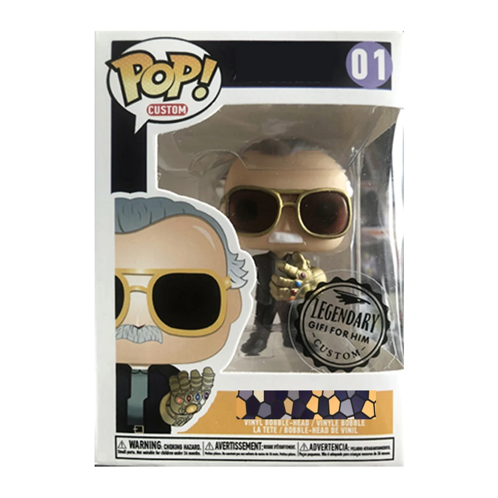 01 Funko POP Marvel#01#02 виниловые фигурки Коллекция Модель игрушки - Цвет: 01