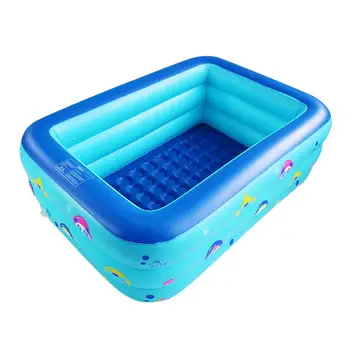 

Swimming pool inflatable swimming pool baby adult home paddling pool 1.2m square swimming pool wear-resistant marine ball