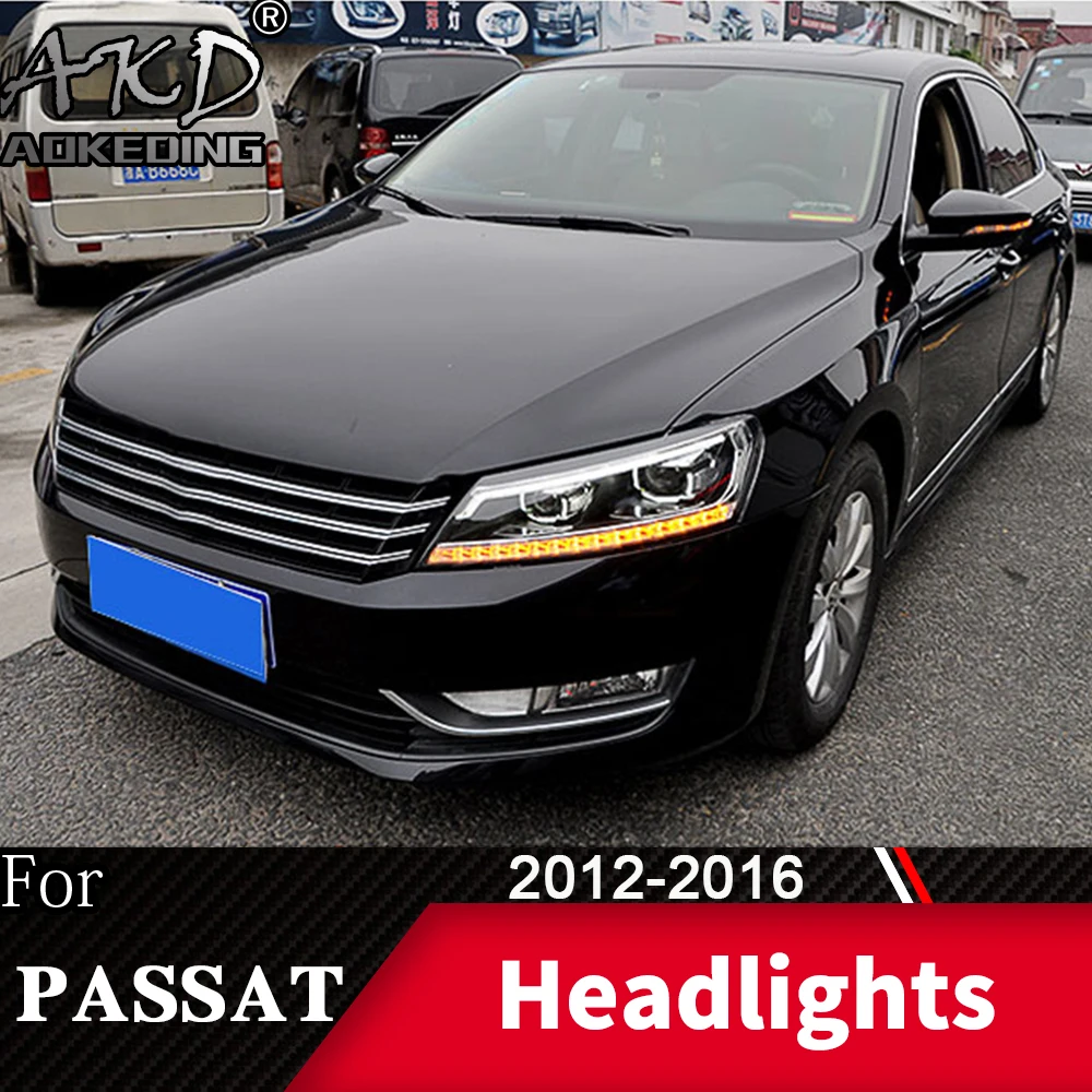 Головной фонарь для VW Passat B7 2012- Passat US головной светильник s противотуманный светильник s дневной ходовой светильник DRL H7 светодиодный Биксеноновая лампа автомобильные аксессуары