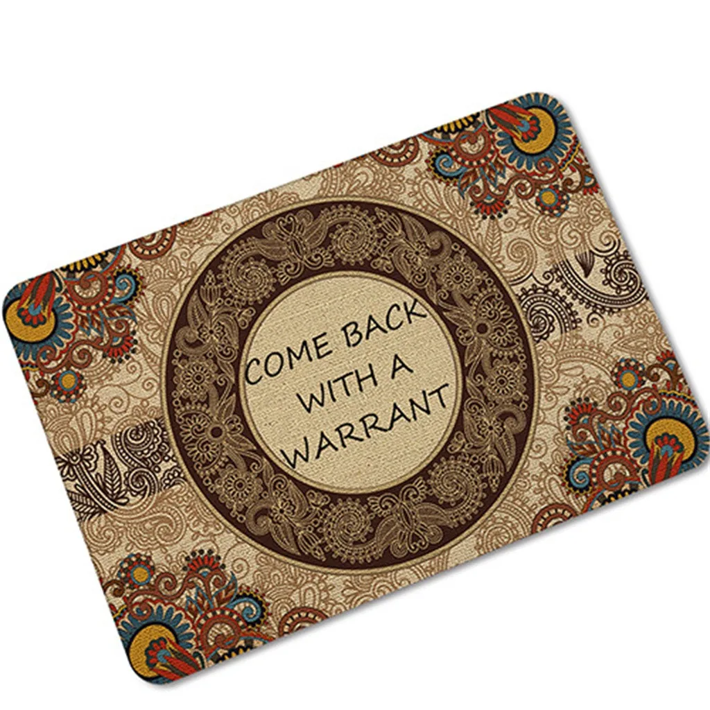 Rubber Absorbent Non-slip Carpet Mat Personality Living Room Bedroom natural rubber about 40x60 G807 - Цвет: G