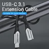 VENTION USB C Extension Cable Male to Female Type C Extender Cord Thunderbolt 3 4K Cable for MacBook Type C 3.1 Extension Cord ► Photo 2/6