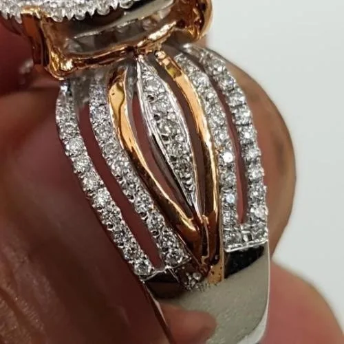 Imixlot Luxury Female Big Zircon Stone Ring Silver Filled Ring Vintage Wedding Band Promise Engagement Rings For Women