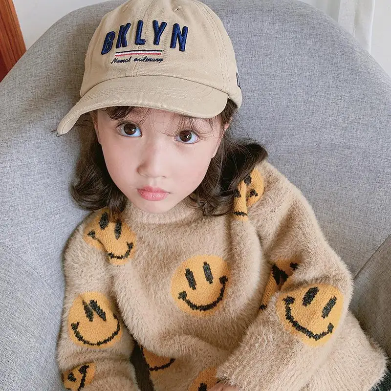 as Picture kids sweaters spring autumn Girls clothing Pullover O-neck long sleeve Comfortable Thicken soft warm children clothes h42 - Цвет: as Picture