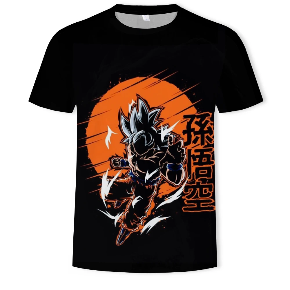 T196 Футболка с 3D принтом Dragon Ball Z, мужские повседневные Забавные футболки с рисунком, Hombre, большие размеры, Короткие футболки для мужчин, топ, уличная одежда 6XL - Цвет: T196