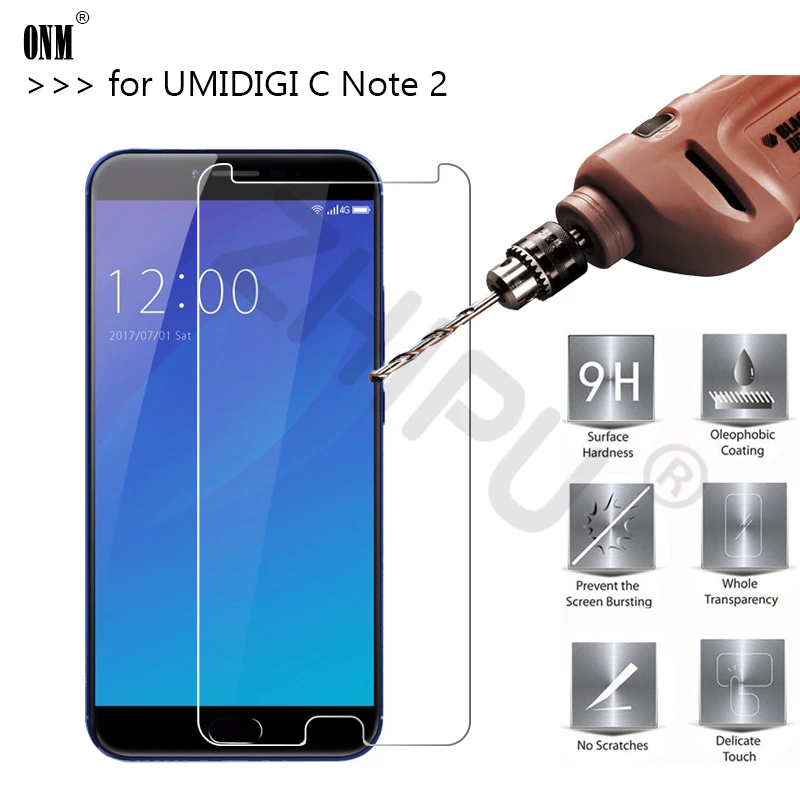 2.5D 0 26 мм 9H Премиум Закаленное стекло для UMIDIGI C Note 2 Защитная пленка экрана |