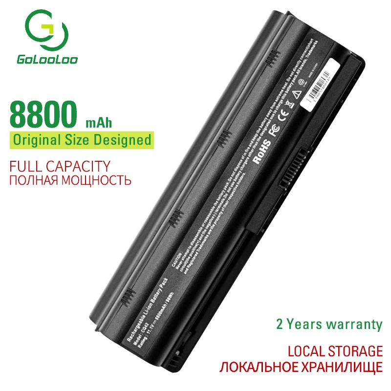 Аккумулятор Golooloo для ноутбука HP 12 ячеек Envy 15/1100 630 2000 G32 G72t G42 G56 G62 G72 G42t dm4t g6 G62t g7 |