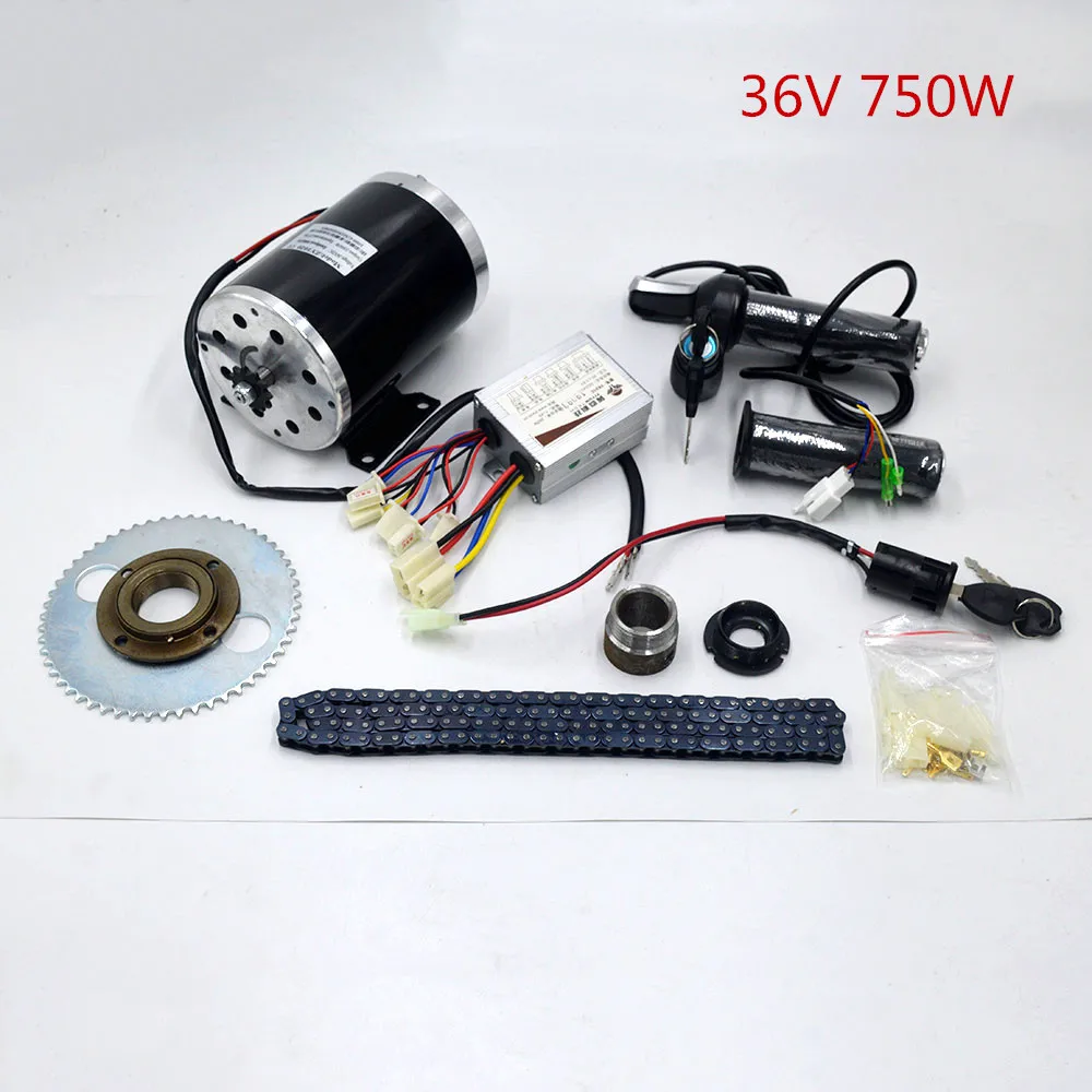 36V 750W A 24-48 в 500-1000 Вт Электрический скутер мотор электрический велосипедный ремень привод MY1020 высокоскоростной ремень мотор электрический скутер конверсионный комплект - Цвет: 36V 750W A