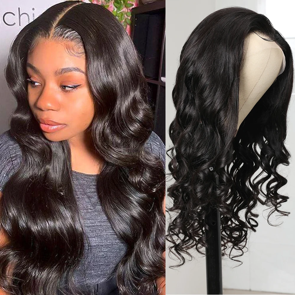 

Nadula Hair 13x6 HD Transparent Lace Frontal Wig Pre Plucked Body Wave Human Hair Wigs for Women Lace Front Wig with Baby Hair