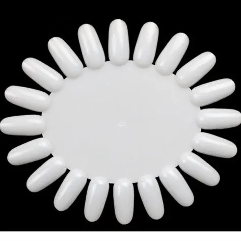 1pc white Накладные кончики для ногтей, натуральный палец, полная карта, дизайн ногтей, акриловый дисплей, практический инструмент для лака, маникюрный салон, профессиональные формы для ногтей - Цвет: 1pc white