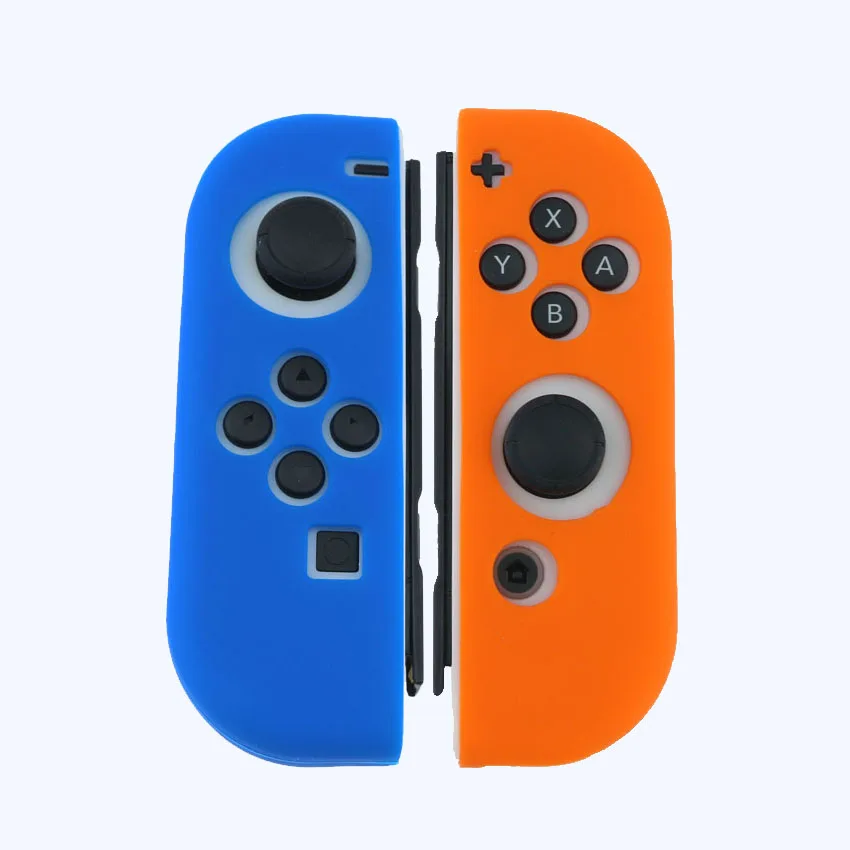 B-I YuXi 1 комплект красочный мягкий чехол для Joy-Con Силиконовый чехол защитный чехол для nyd Switch Joycon контроллер - Цвет: B-I