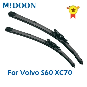 

MIDOON Wiper LHD Front Wiper Blades For Volvo S60 XC70 V70 S80 XC90 Windshield Windscreen Front Window 24"+22"
