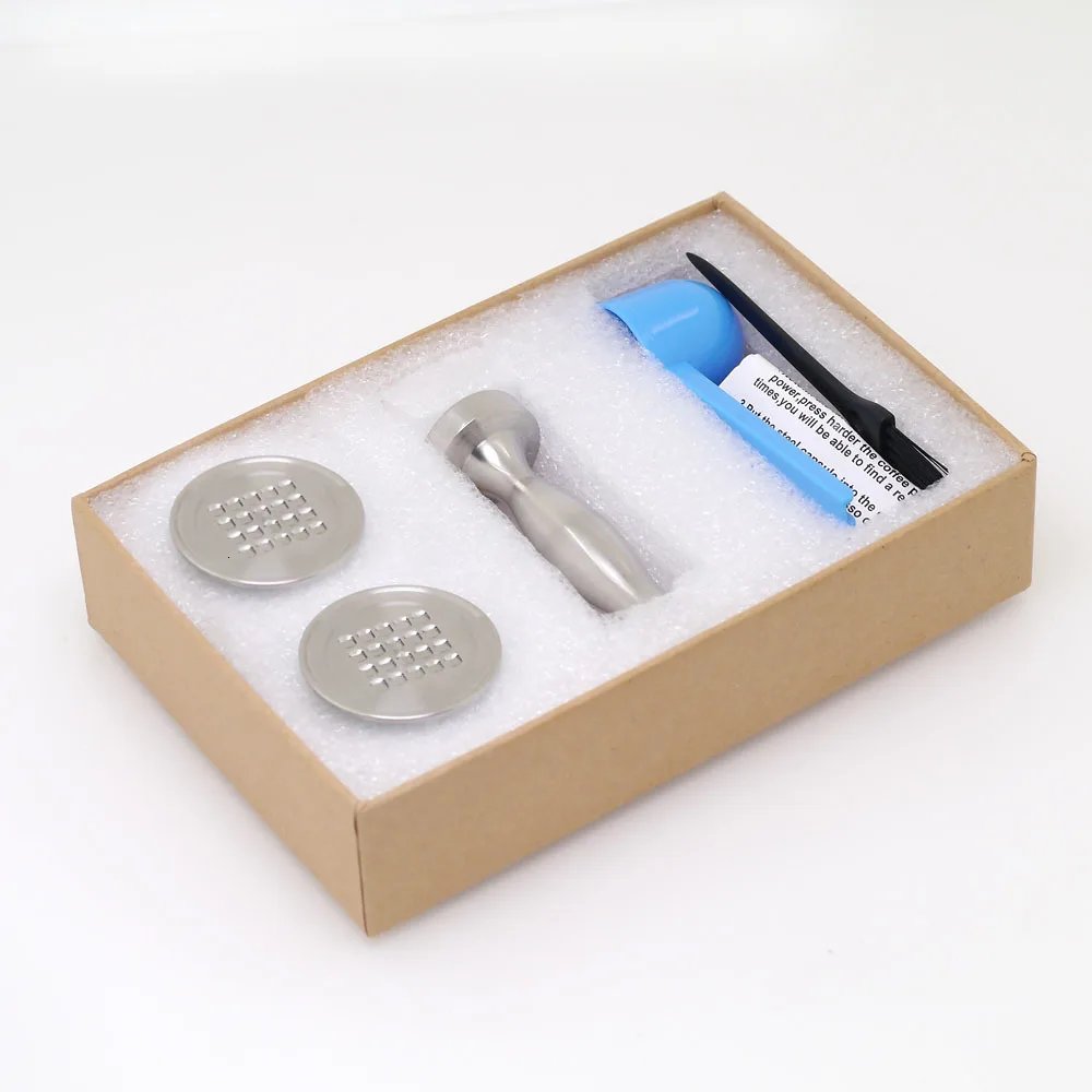 2 Capsule 1 Tamper Нержавеющая Сталь Nespresso многоразовая кофейная капсула трамбовочная многоразовая кофейная капсула аксессуары для кухни деловой Новогодний подарок - Цвет: 2 Capsule 1 Tamper