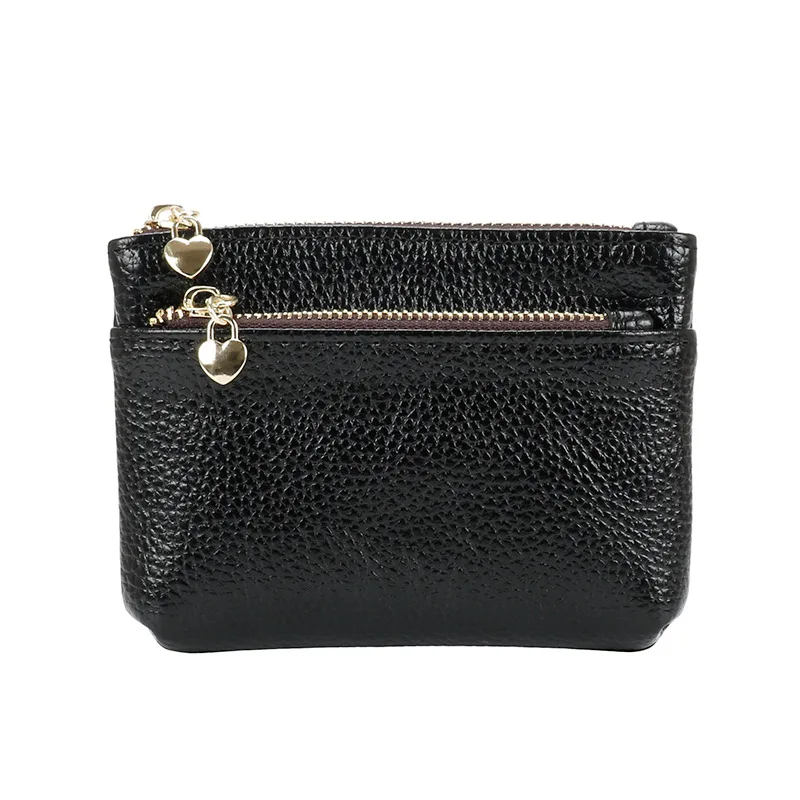 New Leather Coin Purse Women Mini Change Purses Kids Coin Pocket Wallets Key Chain Holder Zipper Pouch Card Holder Wallet