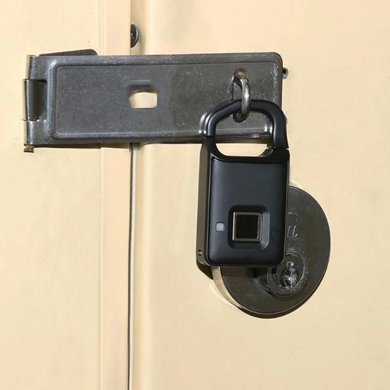 P4 USB Перезаряжаемый смарт-замок без ключа с отпечатком пальца, Противоугонный замок для безопасности, дверной багажный рюкзак, сумка с замком для отпечатков пальцев