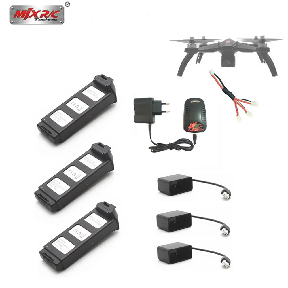 

MJX Bugs 5W B5W GPS Drone Battery 7.4V 1800mAh Lipo Battery Spare Parts Accessorie Quadcopter Brushless RC Drone Charger Adapter