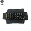 Sac en rouleau de bijoux, étui de transport Portable, organisateur en velours noir, boîte de rangement multifonctionnelle pour colliers, bagues, boucles d'oreilles, vente en gros
