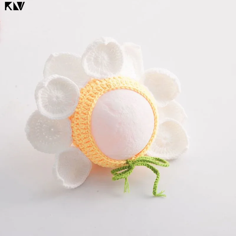 KLV цветочный чепчик реквизит для фотосъемки новорожденных винтажная Цветочная