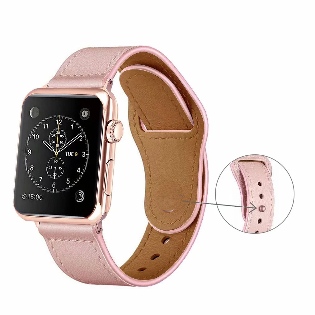 Большая распродажа из натуральной кожи петлевой ремешок для apple watch 42 мм 38 мм для iwatch ремешок 44 мм 40 мм серия 4 3 2 1 серия 5