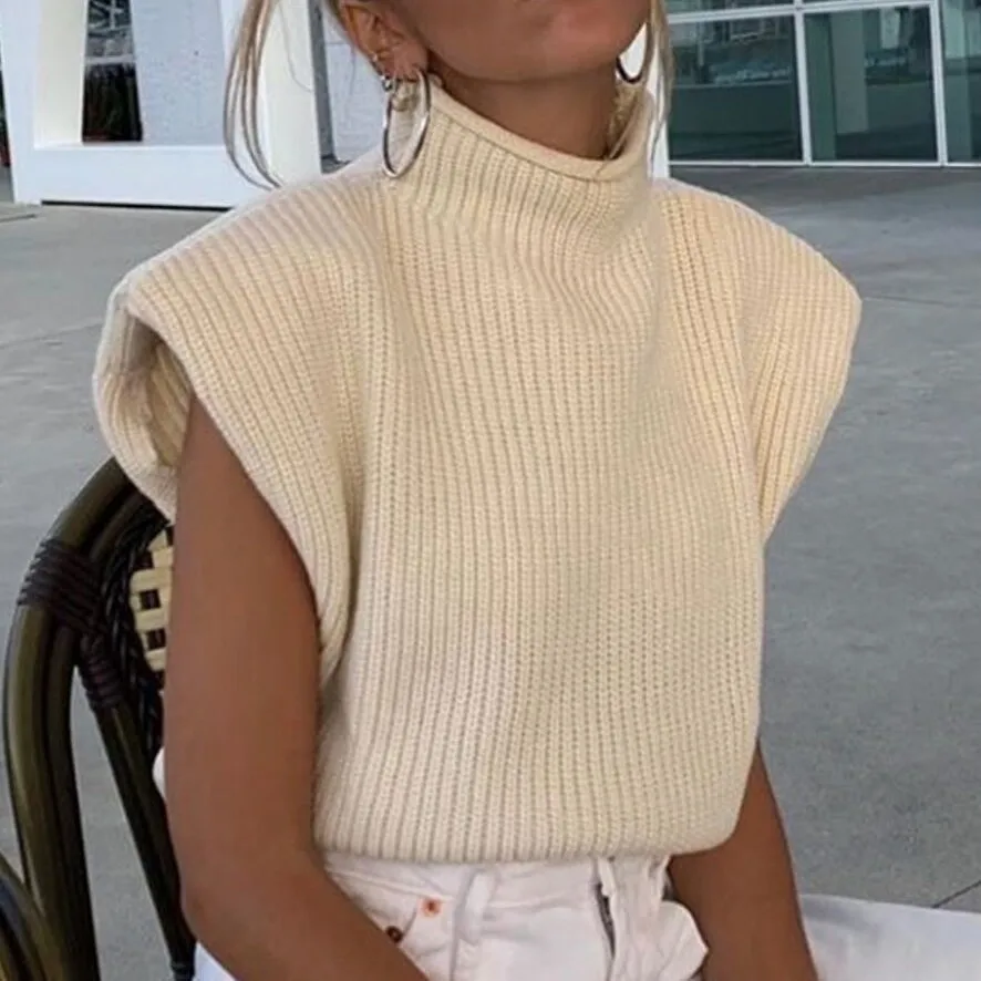 

Fashion Sleeveless Sweater Women Vest Female Pullovers 2020 Winter Knitted Vest For Woman Sweater Sleeveless Pullovers Autumn