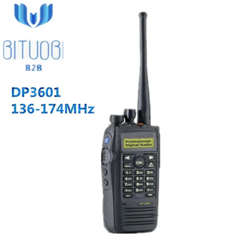 136-174MHz DP3601 УКВ цифровой аналоговый двухстороннее радио 136-174 МГц 403-470 МГц рация DP2400 DP2600 DP3400 с gps опцией конфиденциальности - Цвет: 136-174MHz
