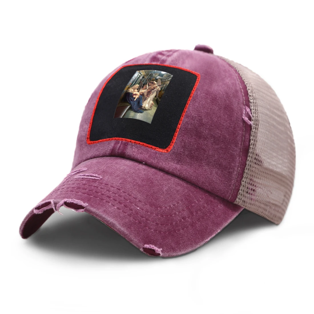 

Virgin Mary Print Sunscreen Mesh Baseball Cap Asjustable Fashion Panama Outdoor Casual Snapback Caps Summer 2020 Brand Czapka