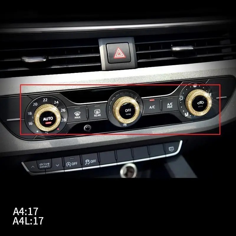 Автомобильные Декоративные Хромированные автомобильные декоративные наклейки для интерьера, аксессуары для модификации 17 для Audi A4