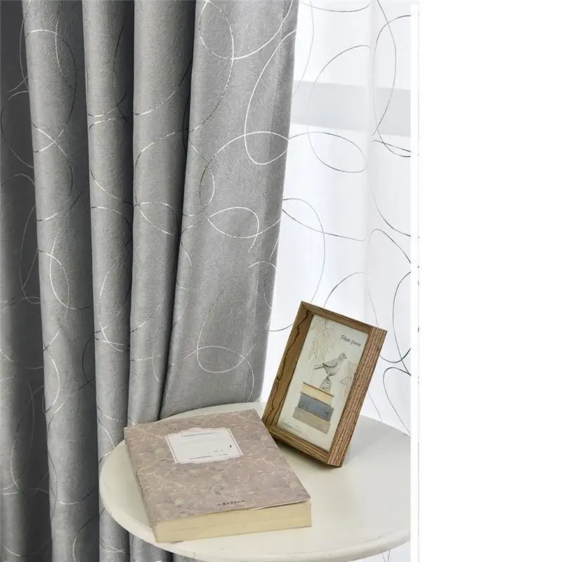 Плотные короткие Tende камера для Letto Европейский кварто Gordijnen Firany де Luxo Para Sala Pour Le Salon вышитые шторы