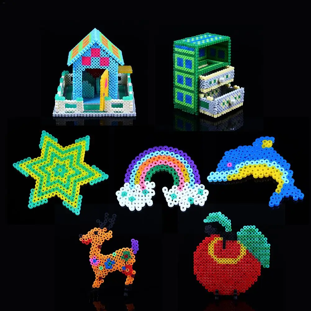 DIY головоломки Пазлы родитель-ребенок Hand-made-головоломка маленькая 3-слойная набор для того, чтобы отправить 6 шаблон 12 цветов трехслойная Волшебные фасоли костюм