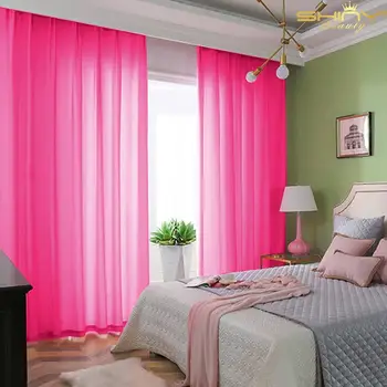 

Fuchsia Red Pink Tulle Backdrop Curtain Photography Background for Wedding Bridal Shower Birthday Party Supplies 4.8ft x 7ft