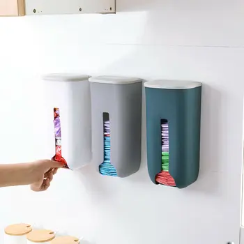

Plastic Bag Holder Dispenser Hanger Storage Bag Garbage Trash Kitchen Organizer