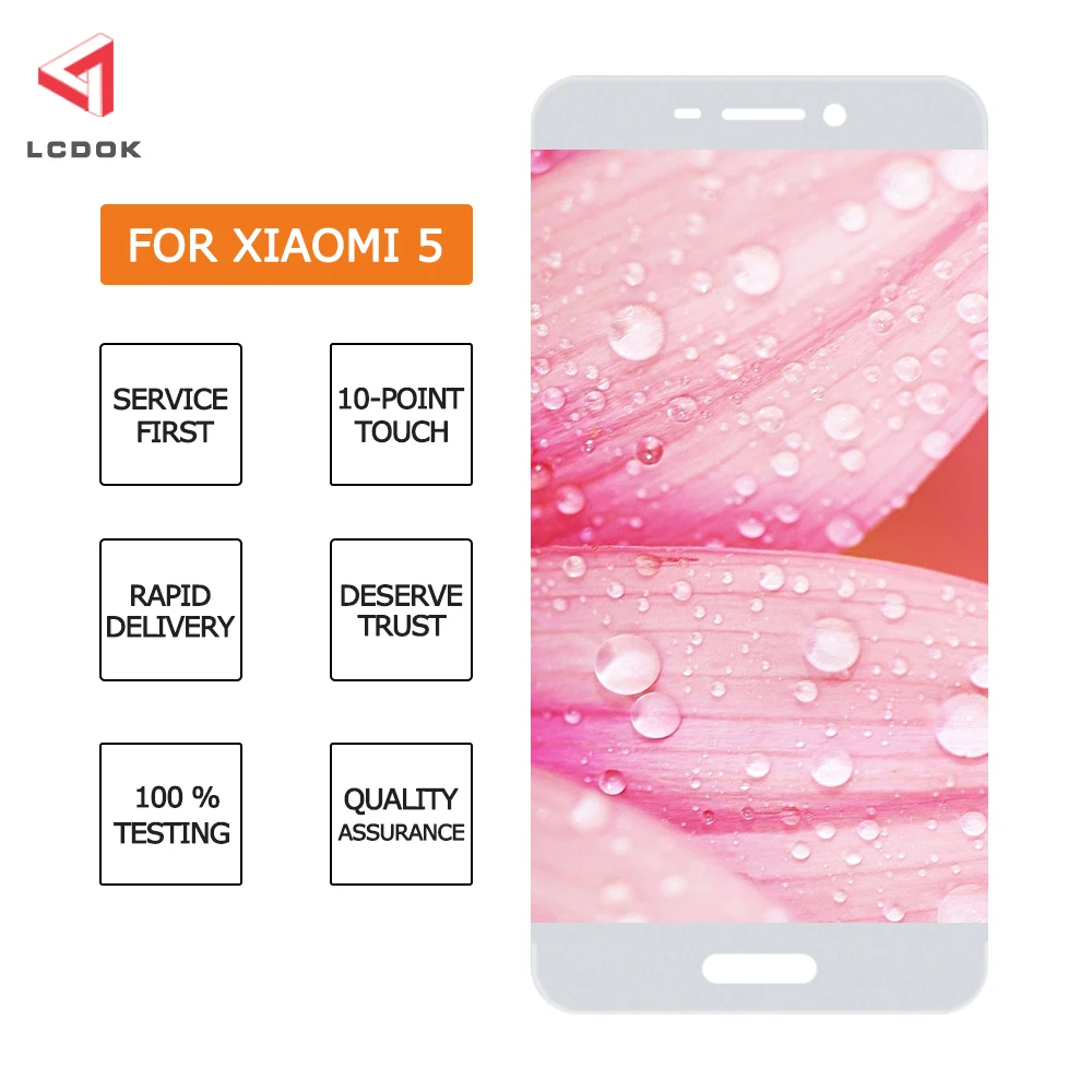 Протестированный дисплей для Xiaomi 5 Mi5 ЖК-дисплей+ сенсорная панель дигитайзер для Xiaomi MI5 ЖК-рамка запасные части