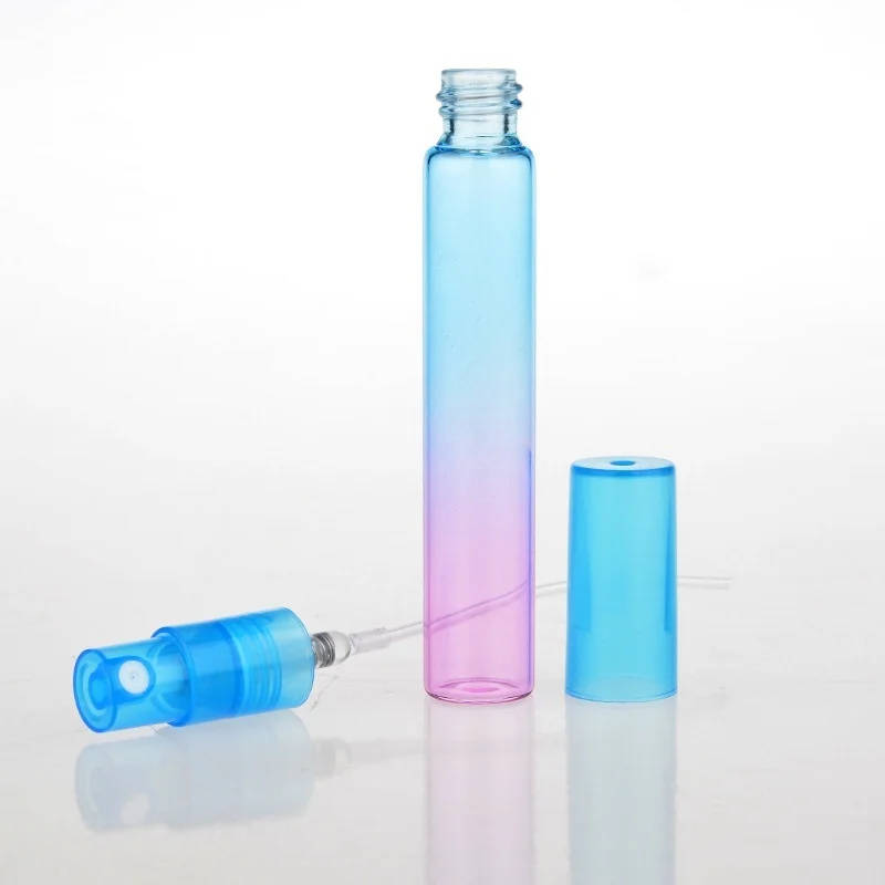 8ML Mini Portable Colorful Glass Perfume Bottle With Atomizer Empty Cosmetic Containers For Travel Liquid Dispenser Bottle spray bottle refillable plastic bottles