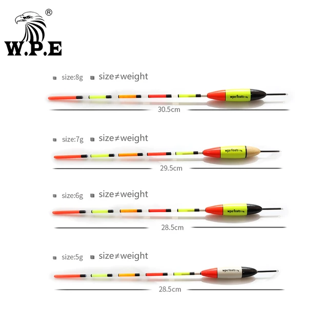 W.P.E Brand 5pcs/lot New Fishing Float Barguzinsky Fir Float Size
