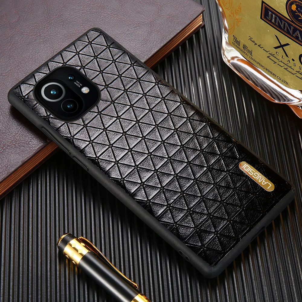 

LANGSIDI Brand Leather case For xiaomi Mi 11T Pro 10 Ultra 10t MIX 4 poco F3 M3 PRO Luxury fundas Cover for Redmi 9T NOTE 10 pro