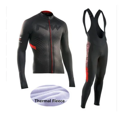 invierno ropa de ciclismo de lana térmica, NW traje de jersey para hombre, внешний вид