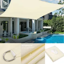 Sombrilla de protección solar impermeable, toldo de vela de sombra, tela de sombra para acampar, dosel grande para exteriores, jardín y Patio, 40% de descuento