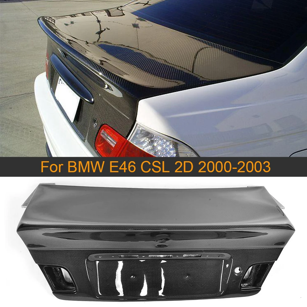 Задняя Крышка багажника из углеродного волокна для BMW 3 серии E46 CSL 2D 2000 2001 2002 2003