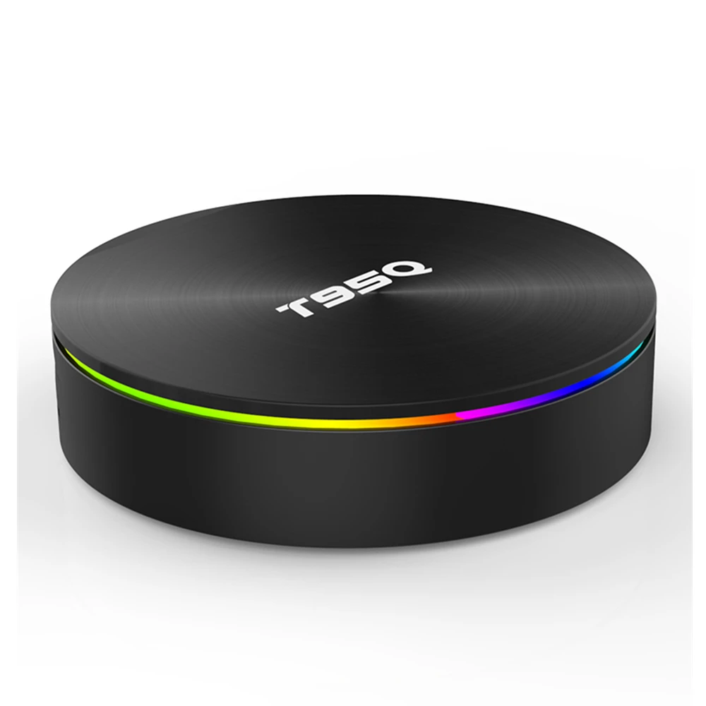 T95Q 4 Гб 64 Гб ТВ приставка Android 9,0 Amlogic S905X2 четырехъядерный 2,4G 5,8G двойной WiFi BT4.1 H.265 4K 1000M медиаплеер Youtube мерцание