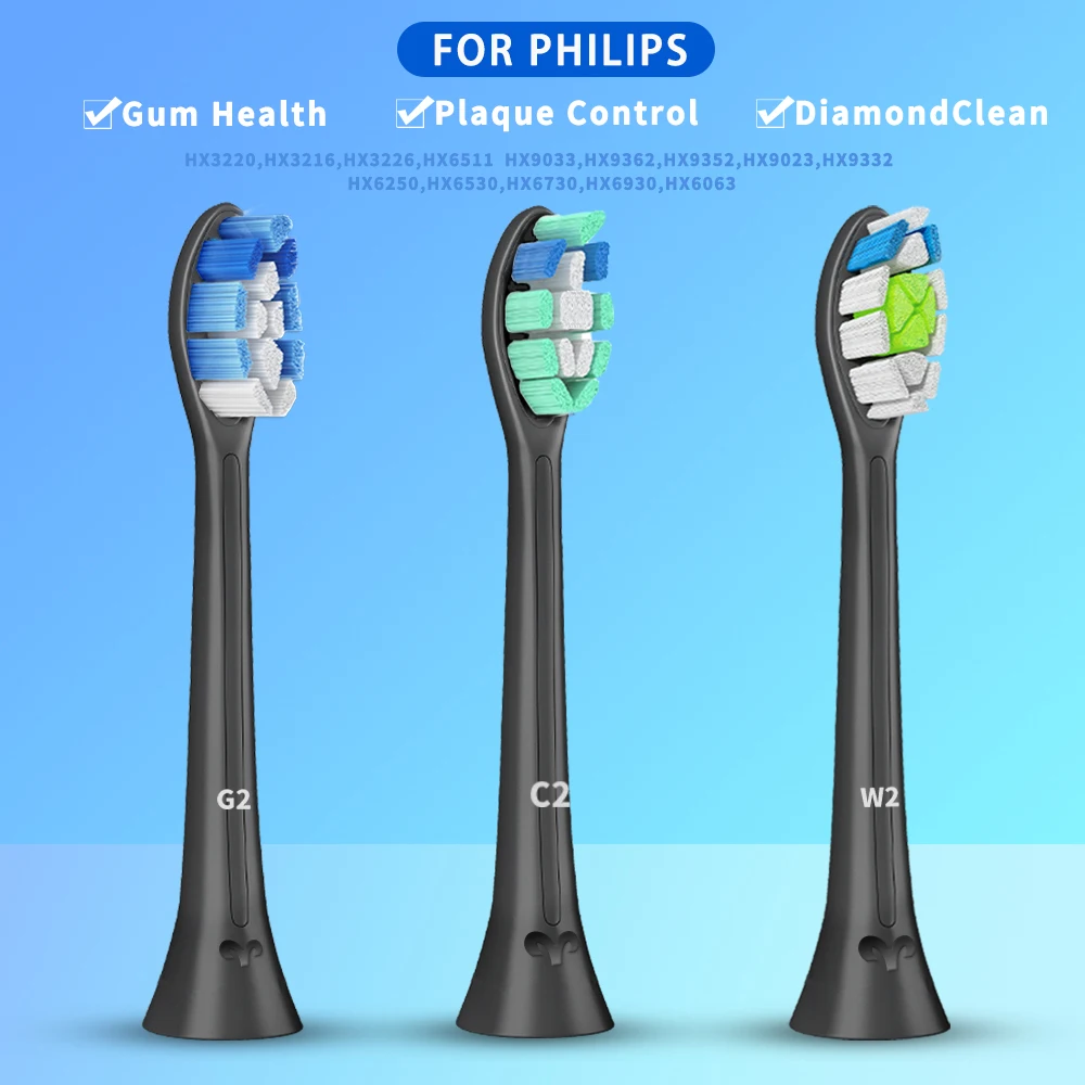 C2 W2 G2 Зубная щётка головки подходят для Phillips электрическая зубная щетка Sonicare
