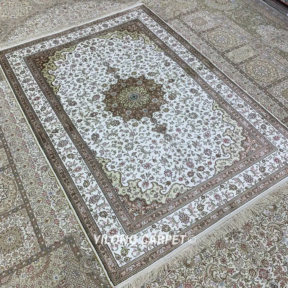 YILONG 4'x6' персидский эксклюзивный шелковый ковер античный восточный цветочный ковер для гостиной(HF302B