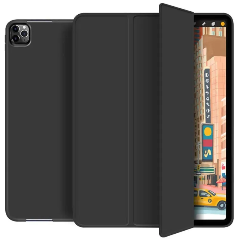 

For iPad11 Pro Leather Case 10.2 Inch Silicone Soft Shell With Pen Slot Protection Leather Case Tablet PC Cover For ipad11 Pro