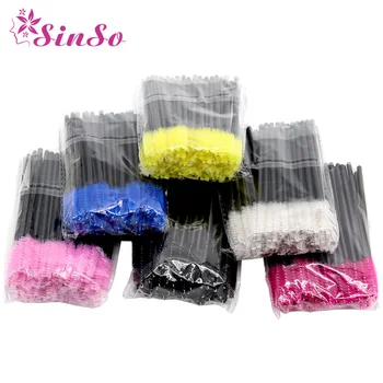 

SinSo 2/50pcs Eyelash brushes Makeup brushes Disposable Mascara Wands Applicator Spoolers Eye Lashes Cosmetic Brush Makeup Tools