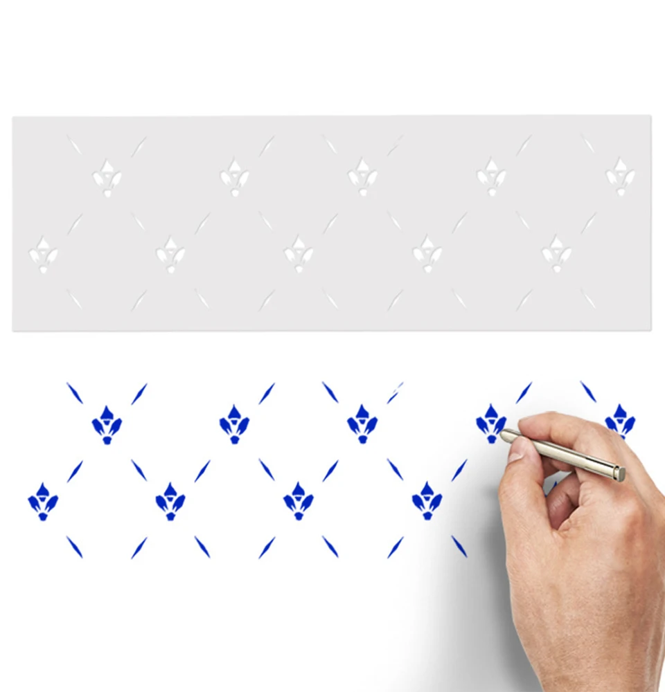 

10 Styles Handmade Painting Hollow Template Stamping Embossing Craft Wall Painting Pre Drawing Ruler Masking Spray Template