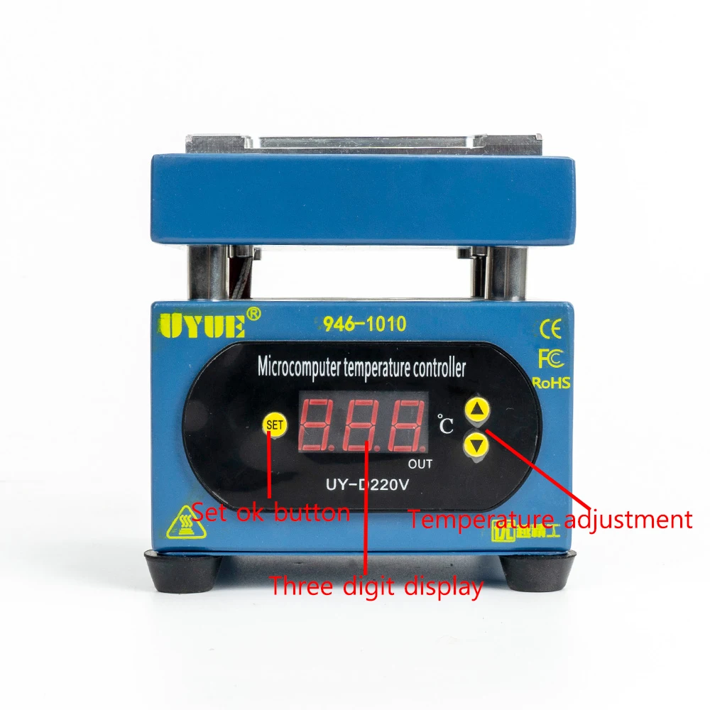 UYUE 946 светодиодный дисплей электронная станция предварительного нагрева платформа для мобильного телефона Ремонт BGA паяльная lcd сенсорный экран отдельный